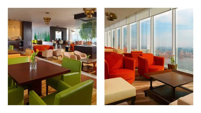 The Club Lounge on the top floor of the Cairo Sheraton